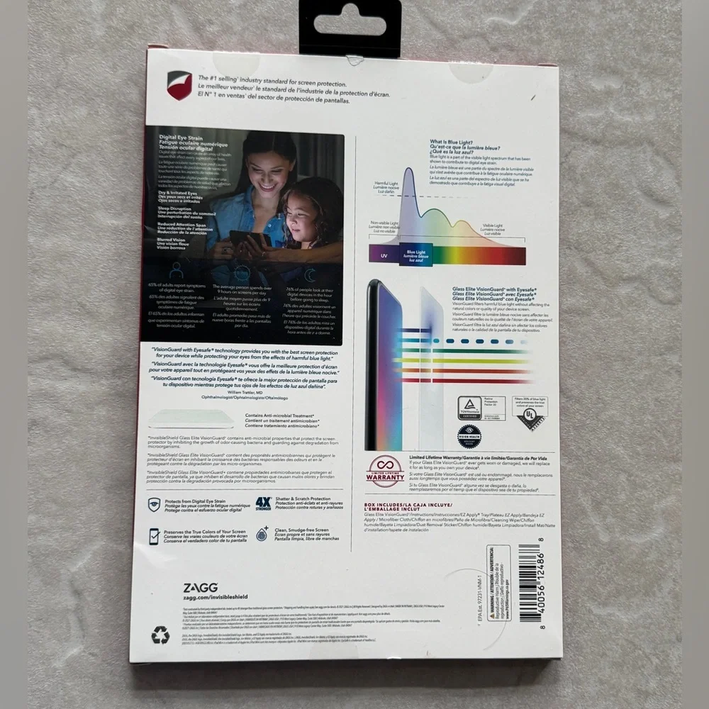 *NWT* Apple IPad Mini “Glass Elite Visionguard” (4th & 5th Gen) Screen Protector